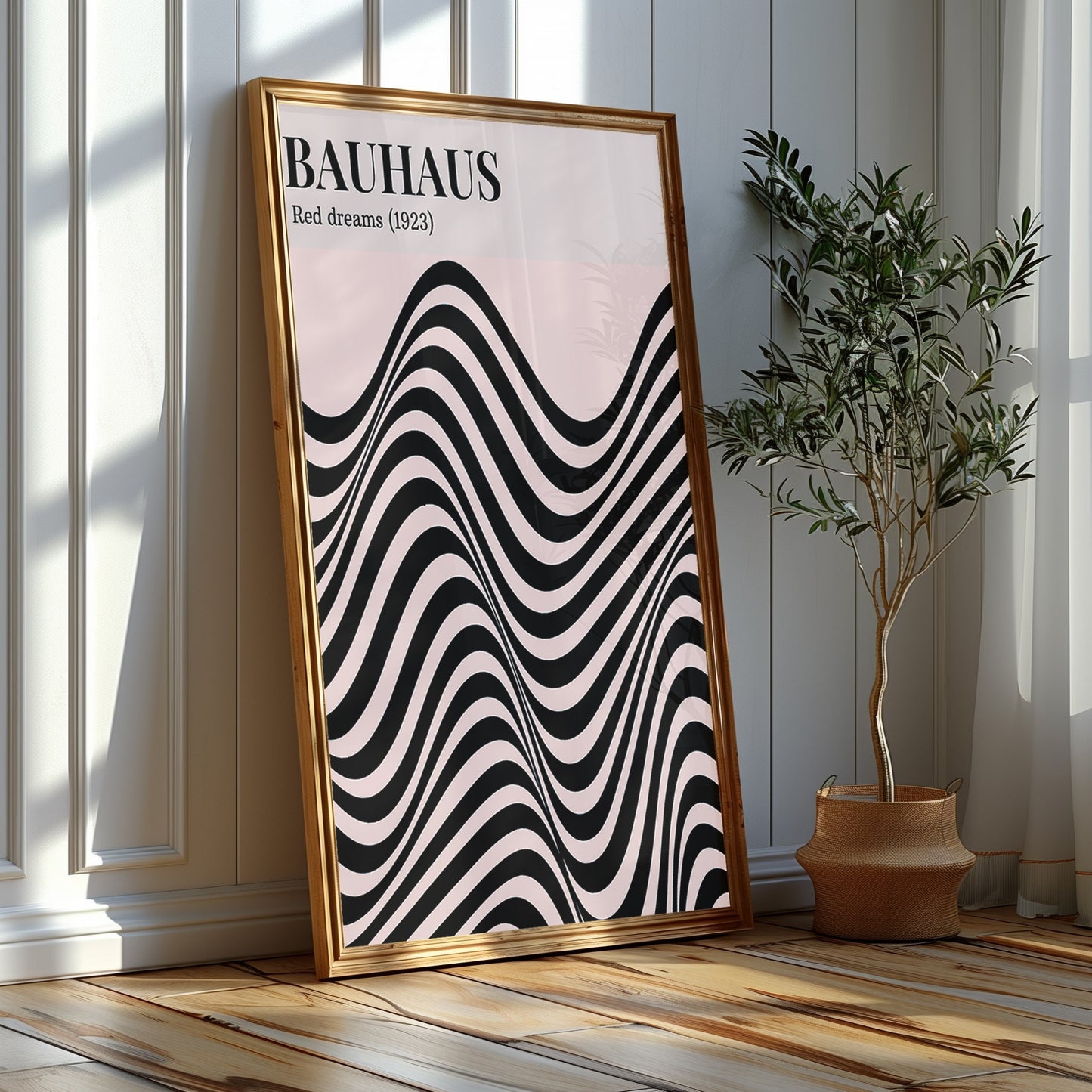 Avant-Garde Trio: Bauhaus Waves, Quirky Luck,  Picasso's Muse - Artistic Blend for Modernist Decor Enthusiasts, Bauhaus Poster, Set of Three