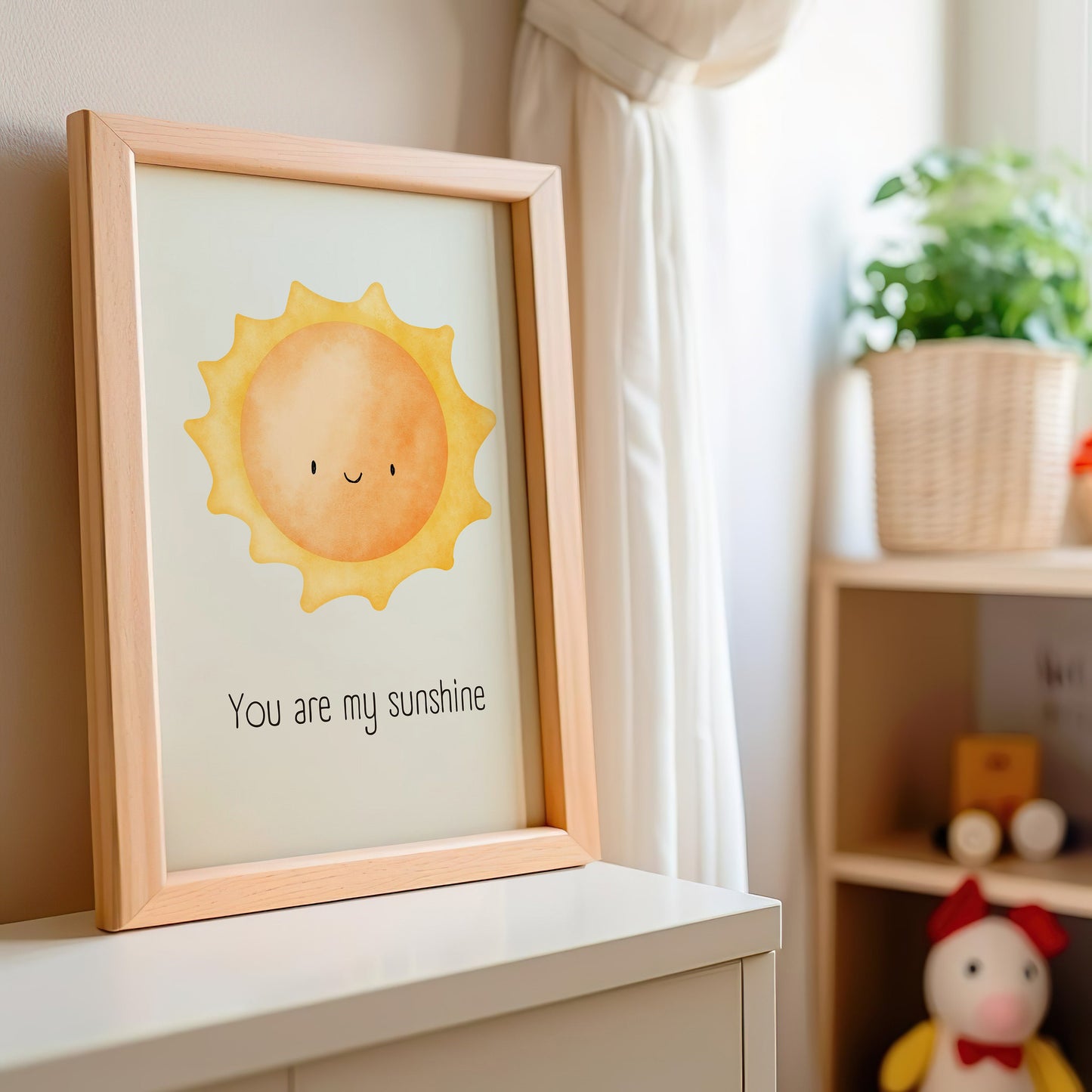 Sunshine Nursery Art, Kids Room Decor, Sun Wall Art, Golden Hour Print, Poster For Kids, Nursery Decor, Kids Room Art, Modern Nursery