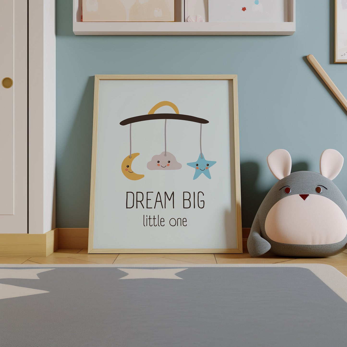 Nursery Decor, Kids Room Art, Dream Big Little One Nursery Art, Kids Room Decor, Childrens Room, Baby Wall Art, Poster for Baby Room