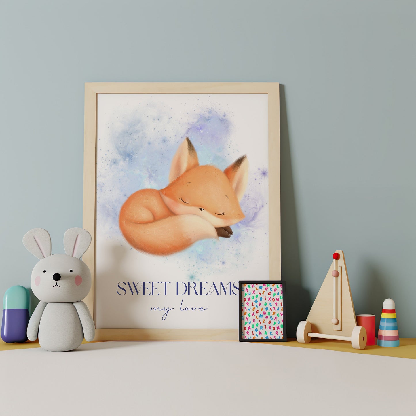 Fox Nursery Art, Sweet Dream My Love, Kids Room Decor, Sleeping Fox Wall Art, Cute Fox Art, Fox Wall Art, Woodland Nursery, Sweet Dreams Art