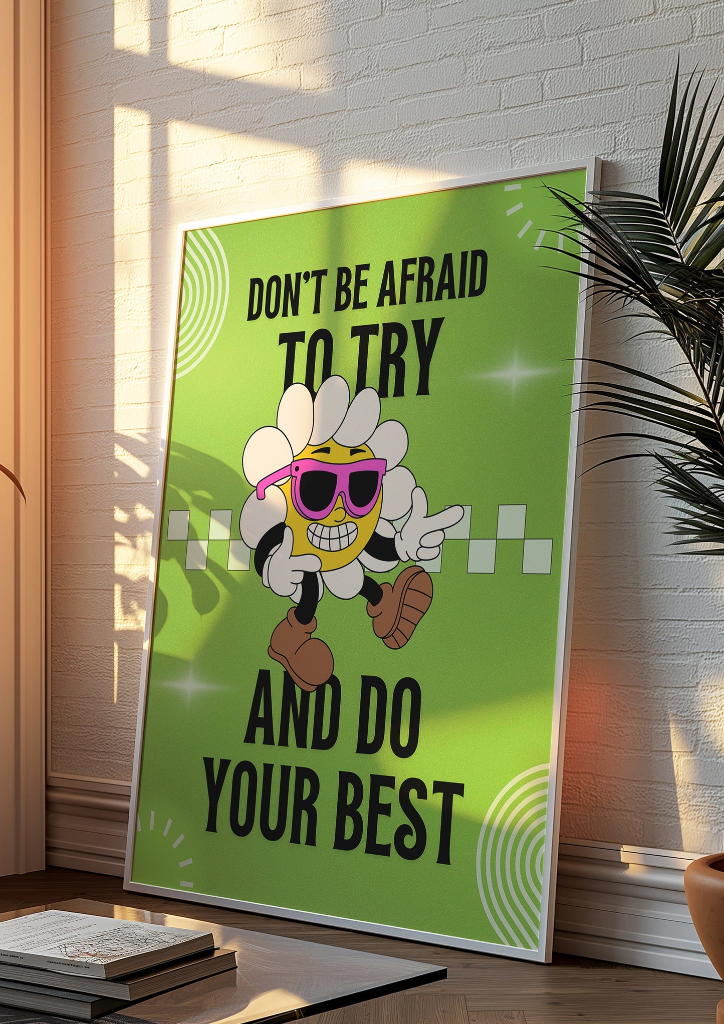Retro-Inspired Motivational Poster, Fun Wall Art, Positive Decor, Fun Motivational Wall Art, Retro Poster, Positive Quote Decor, Poster