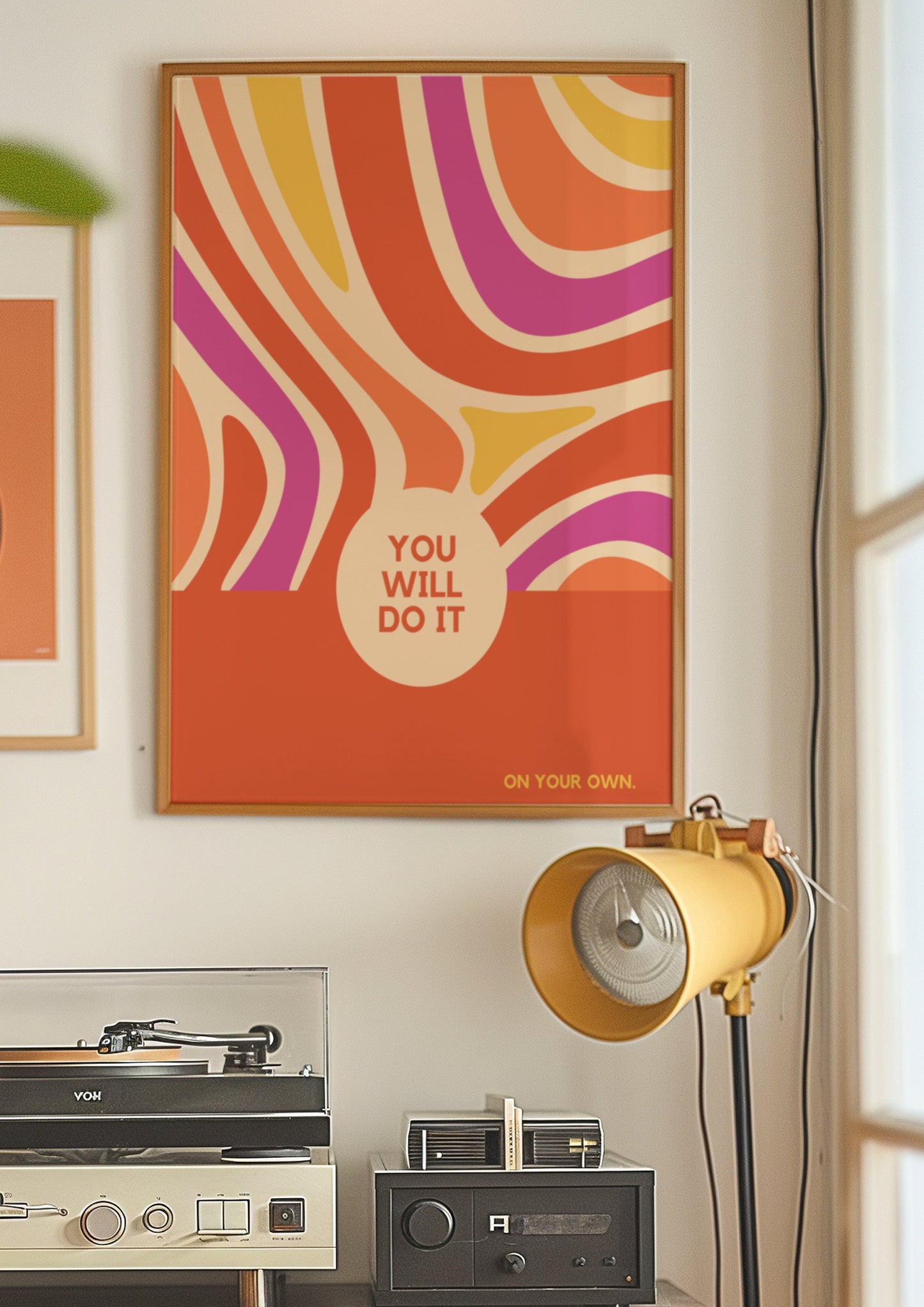 You Will Do It Poster, Motivational Wall Art, Retro Inspirational Print, Positive Affirmation Decor, Retro Style Print, Positive Vibes Art