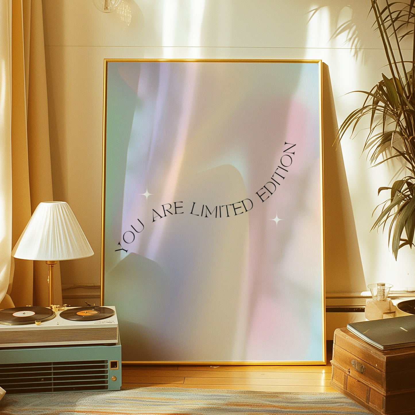 You Are Limited Edition Poster, Motivational Wall Art, Inspirational Print, Positive Affirmation Decor, Pastel Wall Art, Minimalist Print