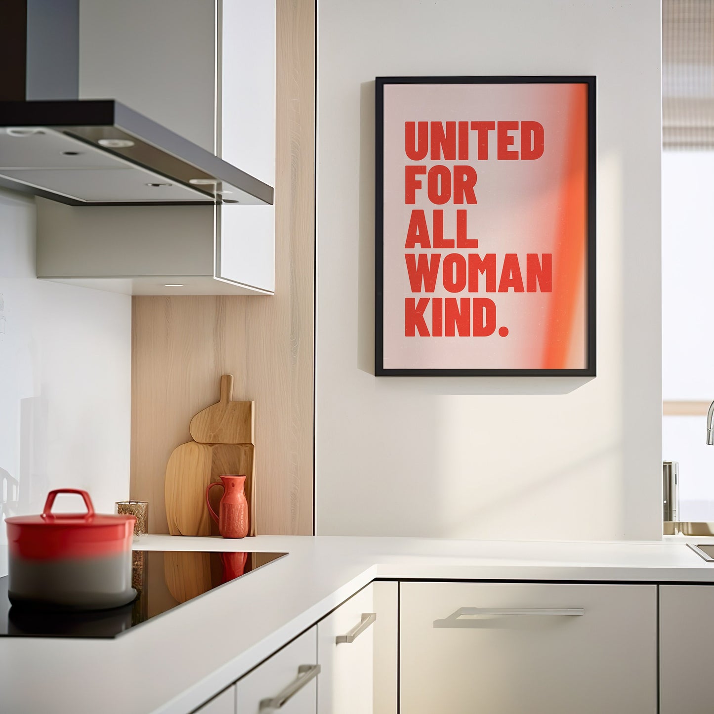 United for All Womankind Poster, Feminist Empowerment Art, Inspirational Wall Decor, Women Support, Feminism Poster, Women’s Rights Support