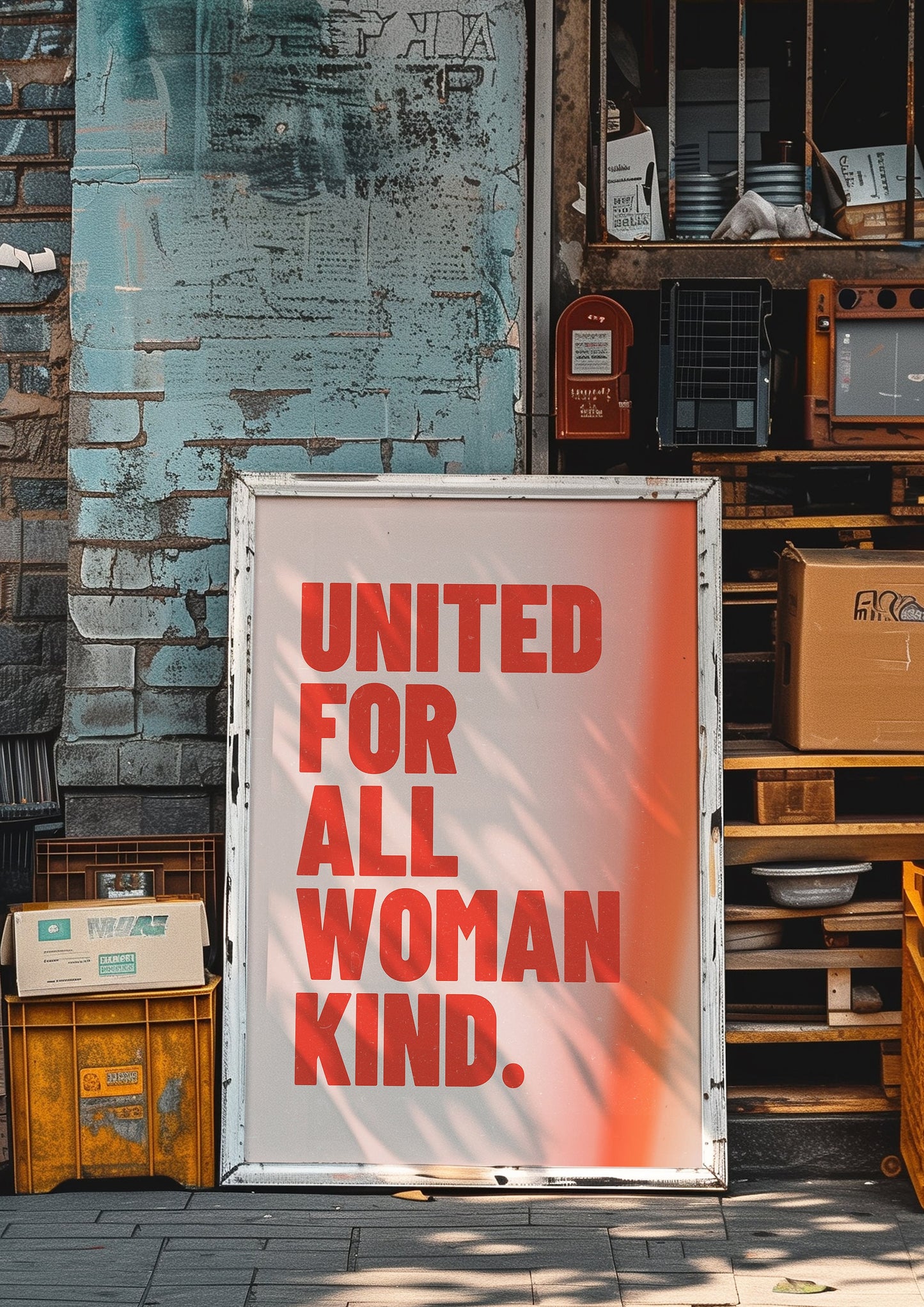 United for All Womankind Poster, Feminist Empowerment Art, Inspirational Wall Decor, Women Support, Feminism Poster, Women’s Rights Support