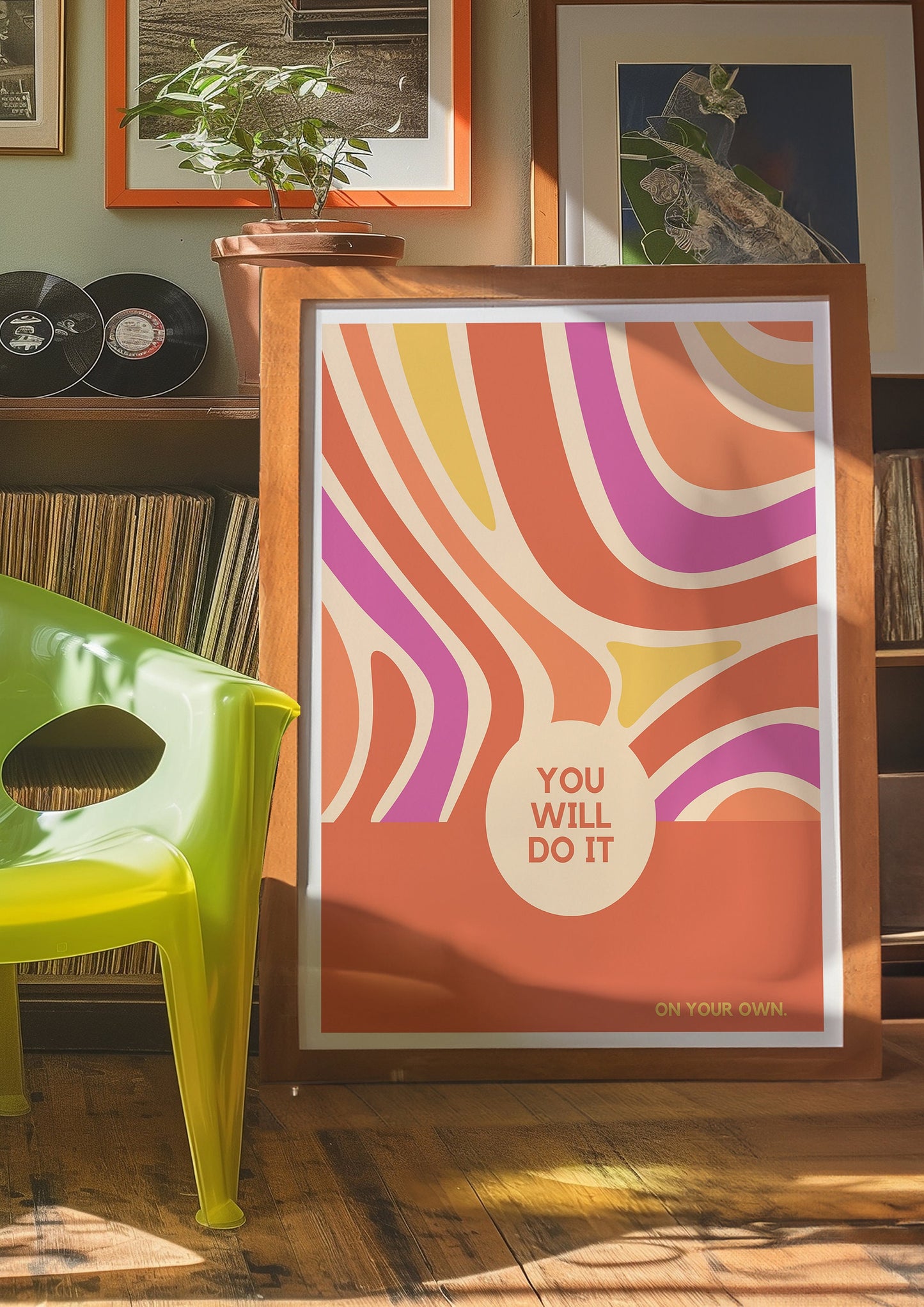 You Will Do It Poster, Motivational Wall Art, Retro Inspirational Print, Positive Affirmation Decor, Retro Style Print, Positive Vibes Art
