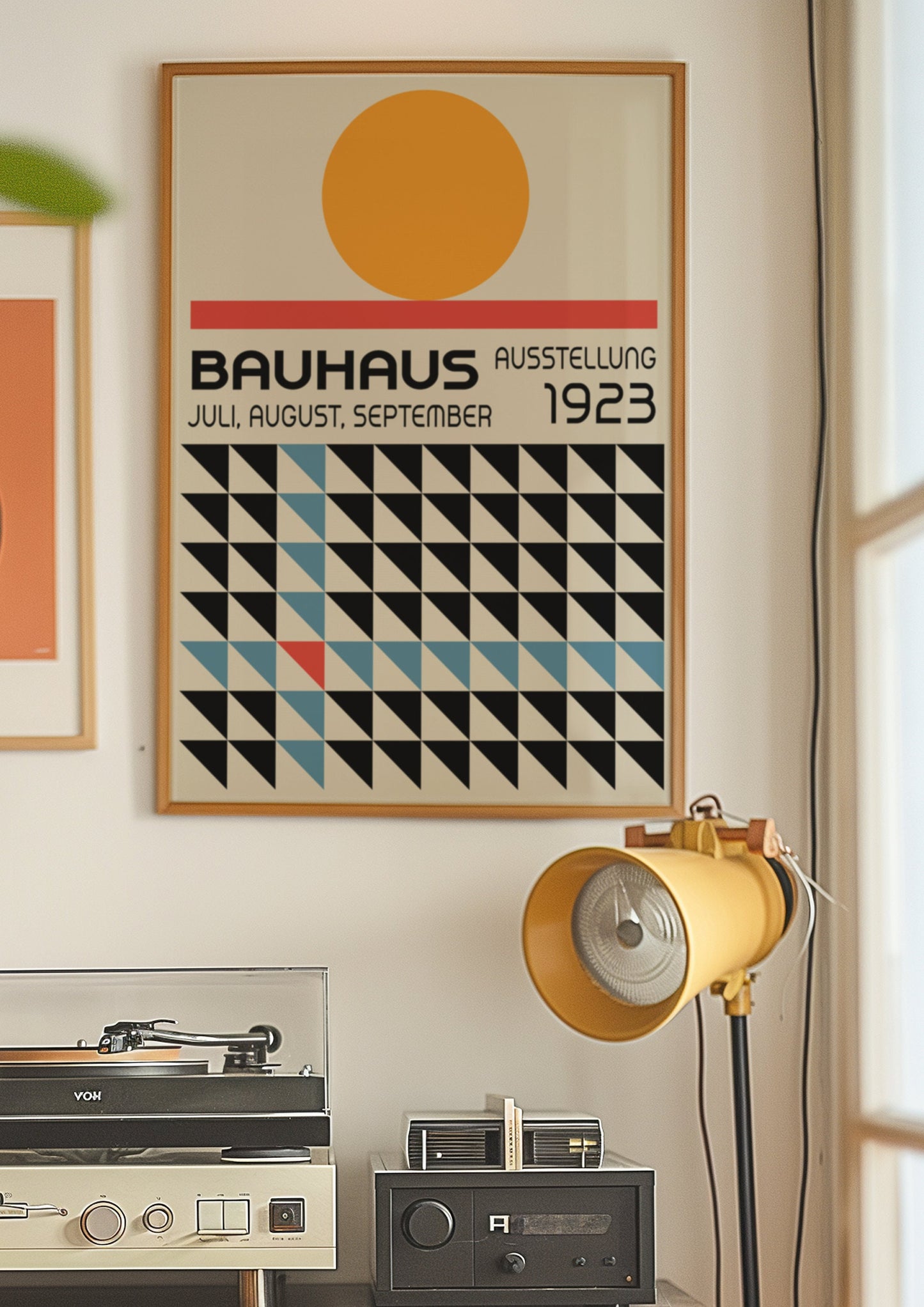 Bauhaus Exhibition Poster, 1923 Art Print, Geometric Bauhaus Design, Modernist Wall Art, Retro Abstract Poster, Bauhaus Movement Decor