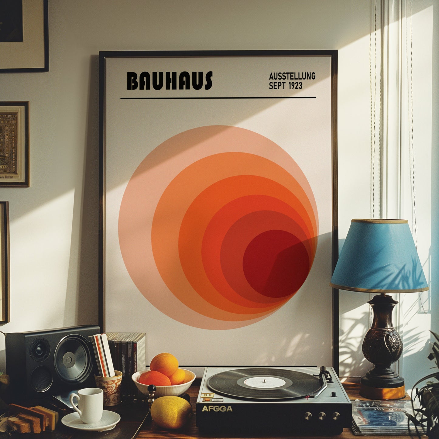 Bauhaus Poster Set of 3, Mid-Century Modern Art Prints, Geometric Wall Art, Abstract Shapes, Minimalist Home Decor, Bauhaus Posters for Home