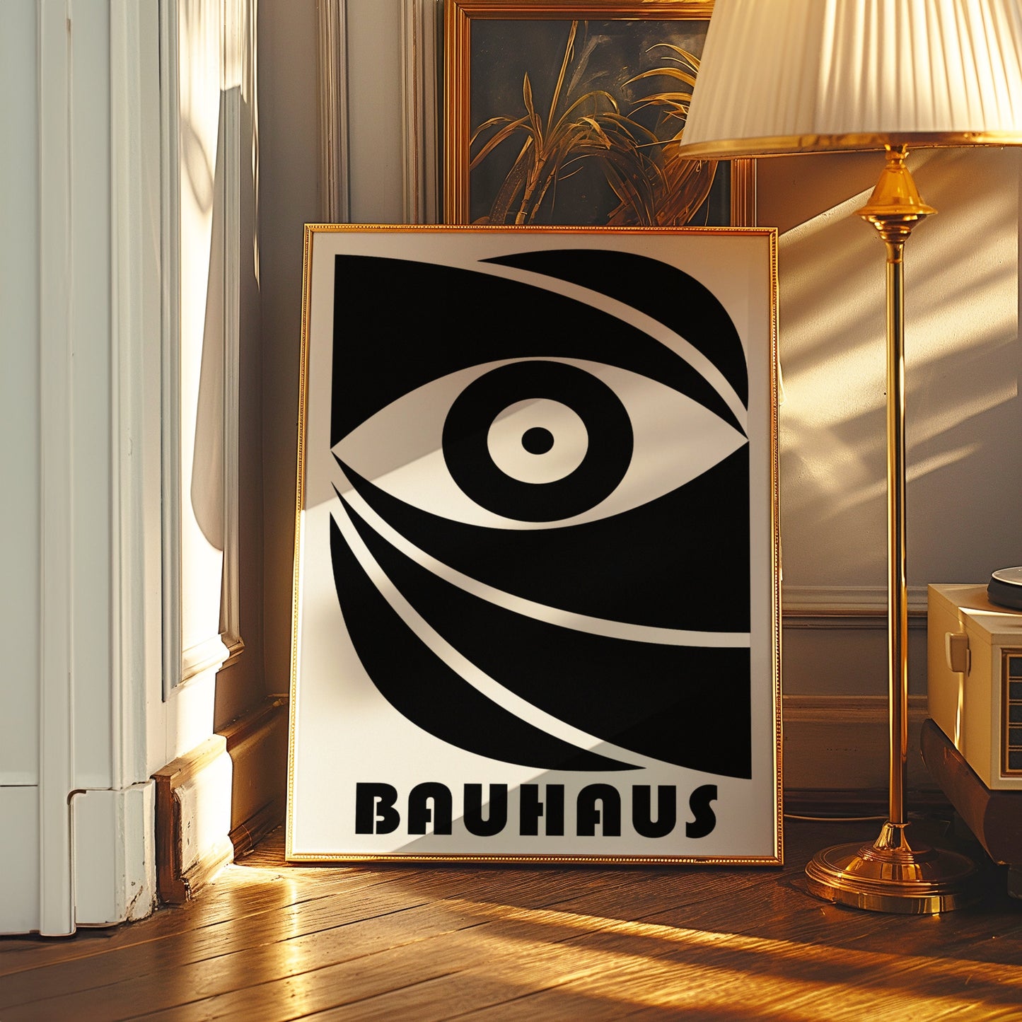 Bauhaus Eye Poster, Black and White Geometric Print, Minimalist Wall Art, Modern Bauhaus Decor, 1920s Bauhaus Design, Modern Art Poster