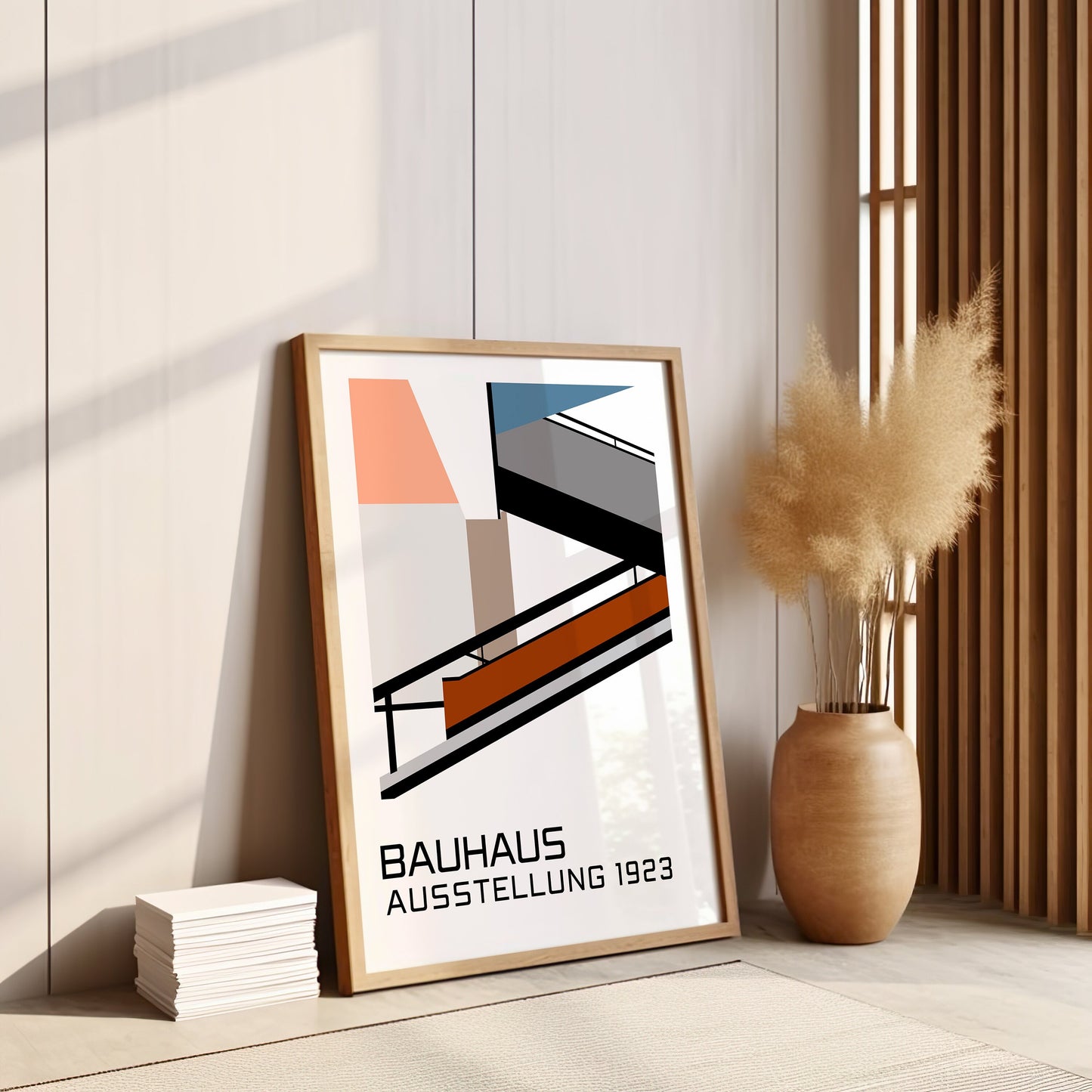 Bauhaus Ausstellung 1923 Poster, Retro Geometric Art Print, Mid-Century Modern Design, Bauhaus Architecture Wall Decor for Music Room