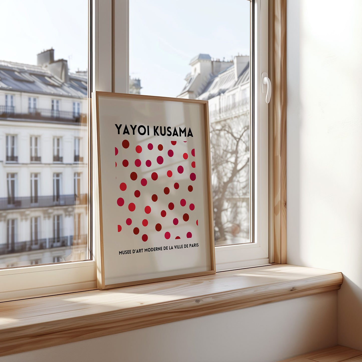 Yayoi Kusama Red Dot Art Print, Modern Japanese Poster, Abstract Wall Art, Minimalist Kusama Design, Contemporary Art Print, Red Dot Poster