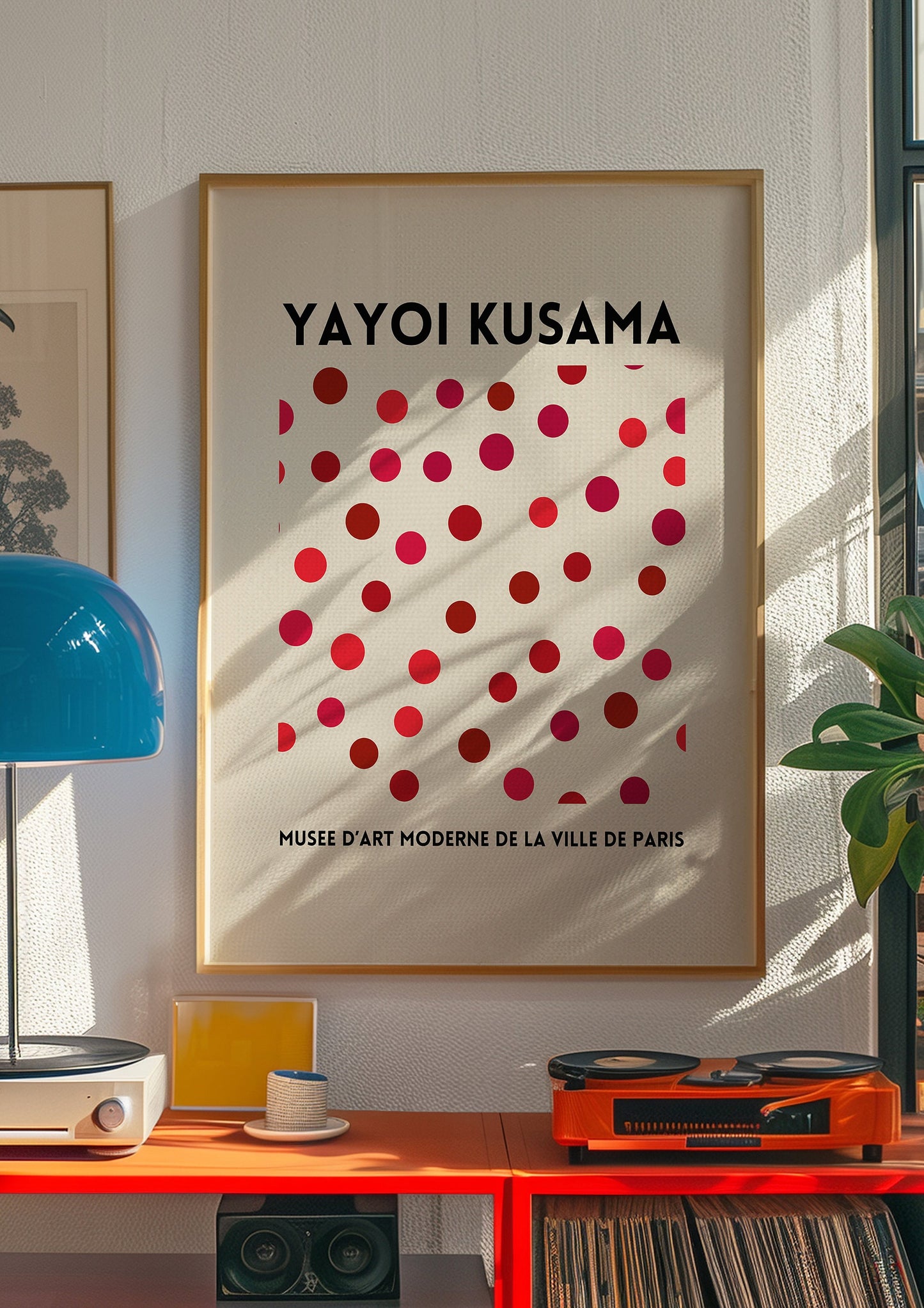 Yayoi Kusama Red Dot Art Print, Modern Japanese Poster, Abstract Wall Art, Minimalist Kusama Design, Contemporary Art Print, Red Dot Poster