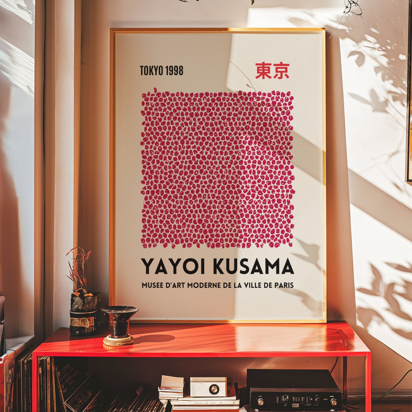 Yayoi Kusama Poster Set, Japanese Abstract Art, Black and White Minimalist Prints, Tokyo 1998-2009, Set of Three Art Prints, Kusama Poster