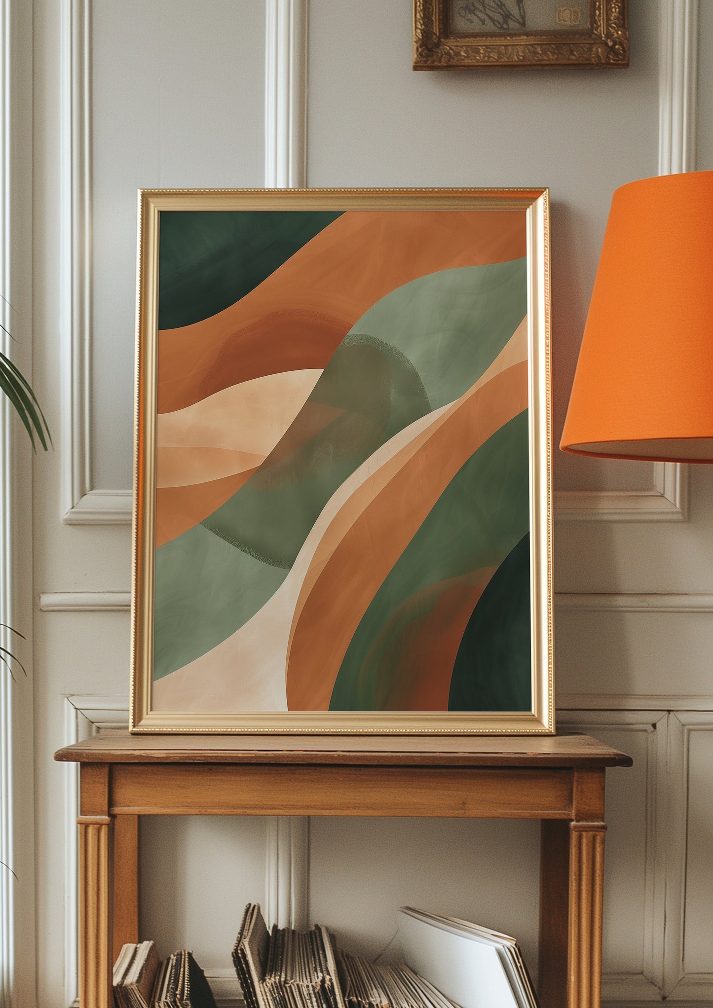 Abstract Faces and Waves Poster Set, Boho Wall Art, Three Piece Modern Art Prints, Earthy Tones Decor, Minimalist Bohemian Poster Set