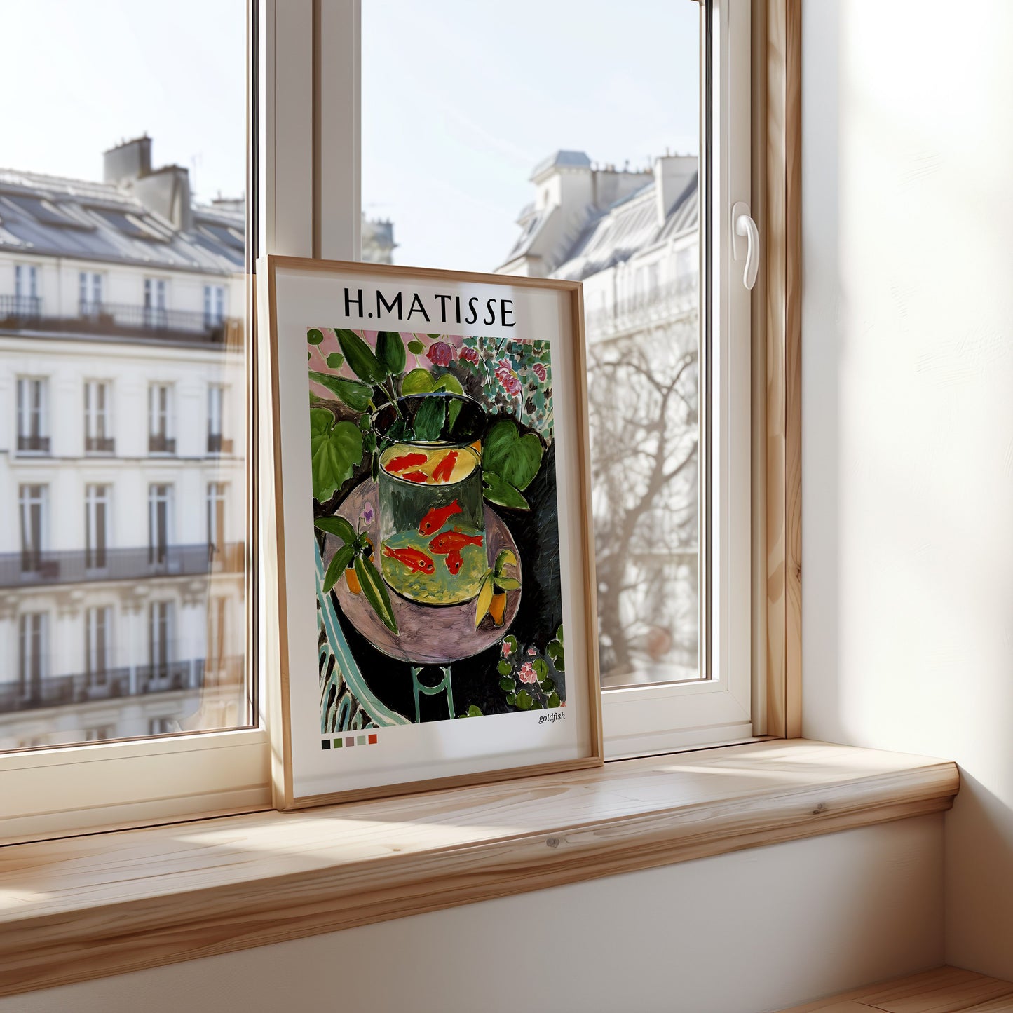 Henri Matisse Poster Set, 'Goldfish', 'La Japonaise', 'Room with a View', Colorful Modern Art Prints, Set of Three, Abstract Wall Art