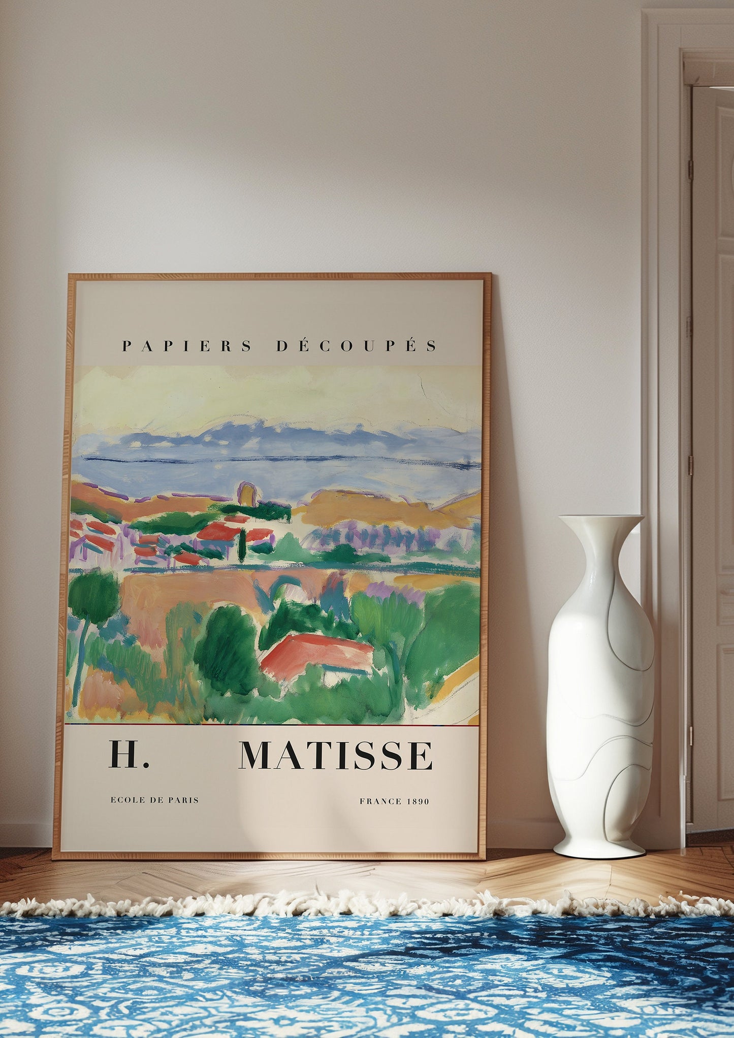 Henri Matisse Papiers Découpés Poster, French Art Print, Scenic Wall Art, Abstract Landscape, Ecole de Paris, Modern Wall Decor, Color Art