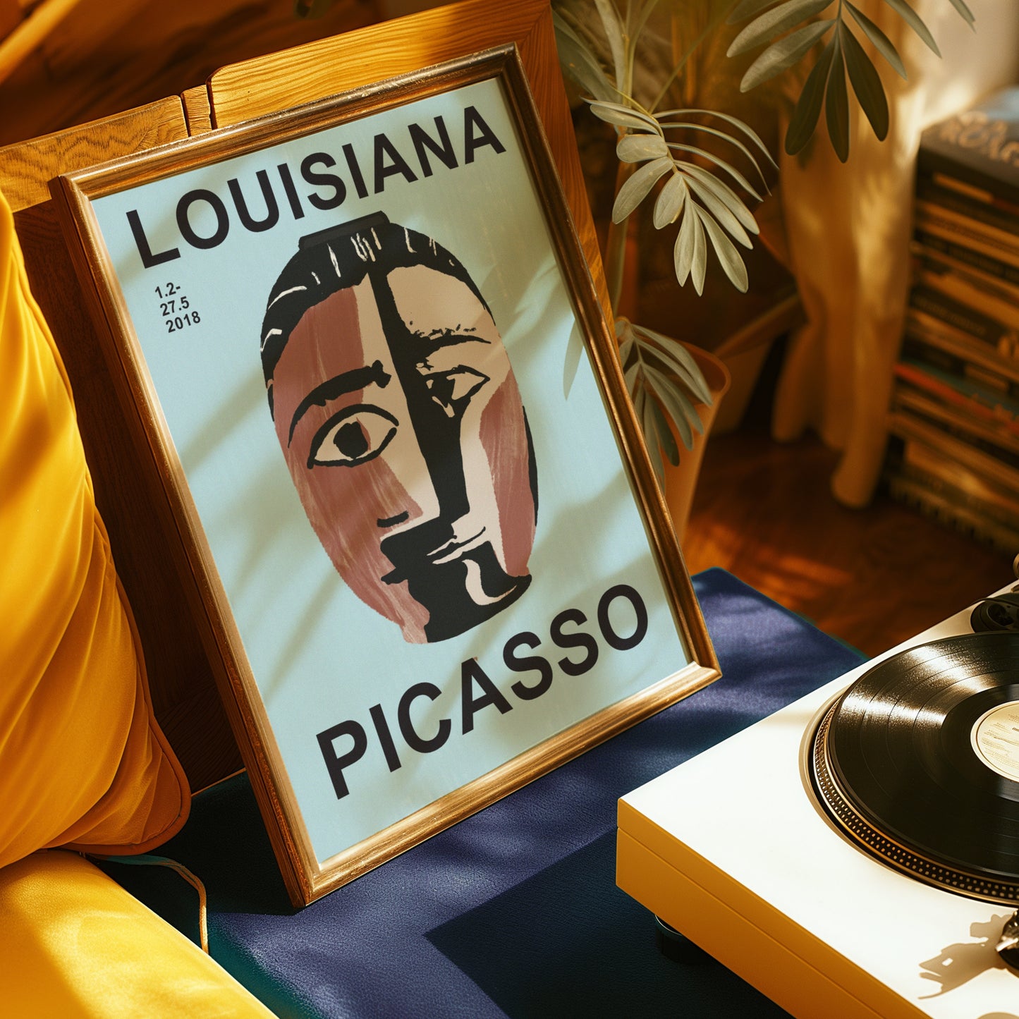 Louisiana Picasso Poster, Abstract Portrait Art, Modern Picasso Exhibition Print, Picasso Art Print 2018, Louisiana Museum Poster, Picasso