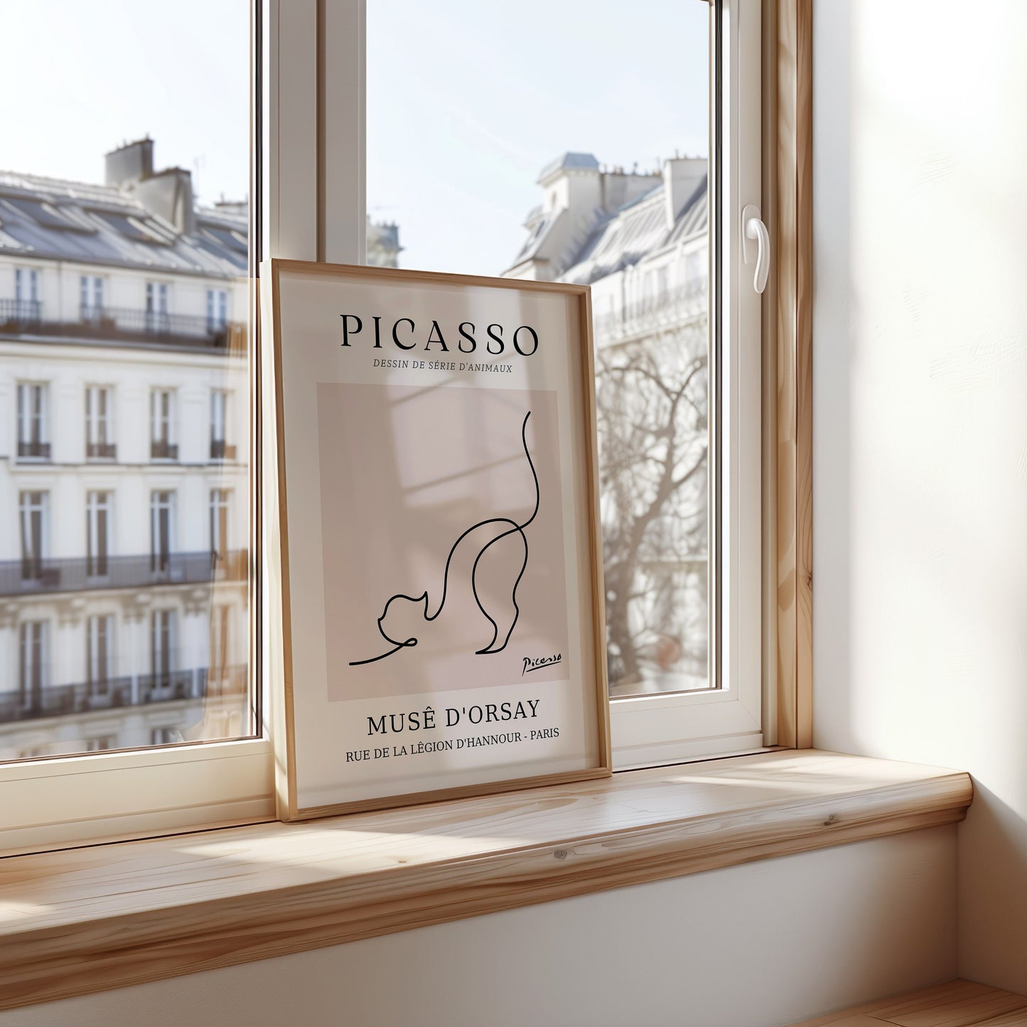 Picasso Black and White Art Set, Minimalist Exhibition Posters, Vallauris 1957, Musée D’Orsay Elephant, Musée D’Antibes 1948, Wall Art Print