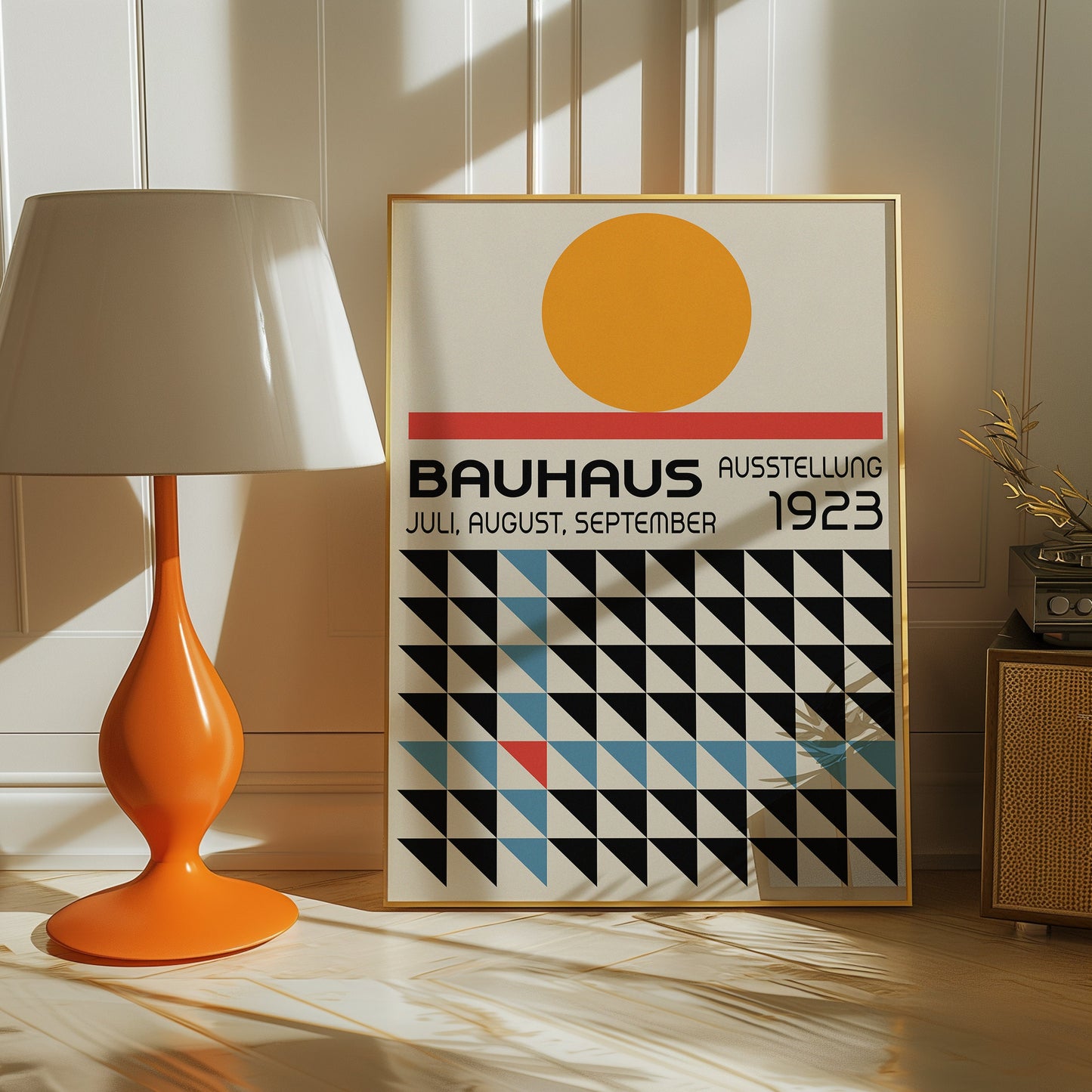 Bauhaus Exhibition Poster, 1923 Art Print, Geometric Bauhaus Design, Modernist Wall Art, Retro Abstract Poster, Bauhaus Movement Decor