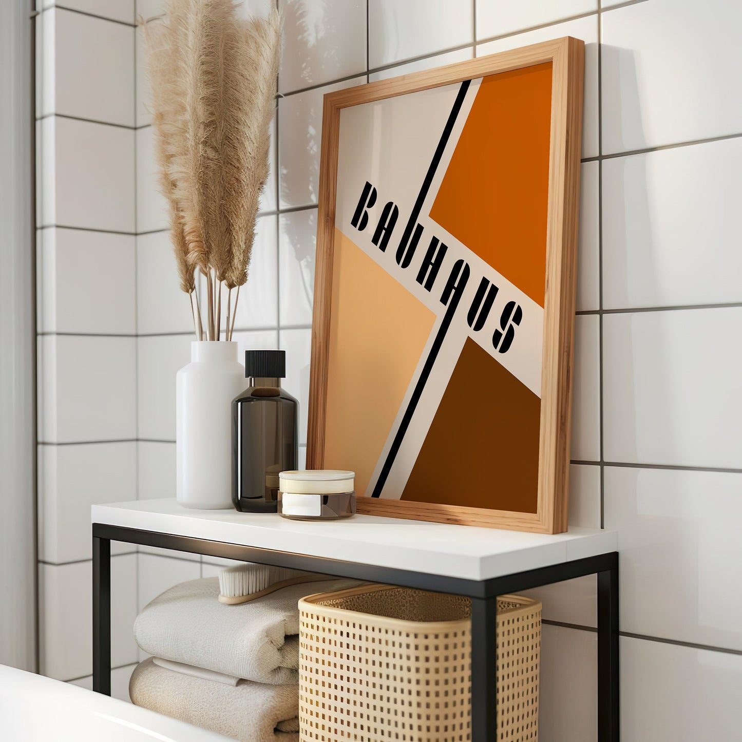 Neutral Bauhaus Poster Set, Mid-Century Modern Wall Art, Geometric Art Prints, Bauhaus 1919, Exhibition Posters, Abstract Minimalist Decor