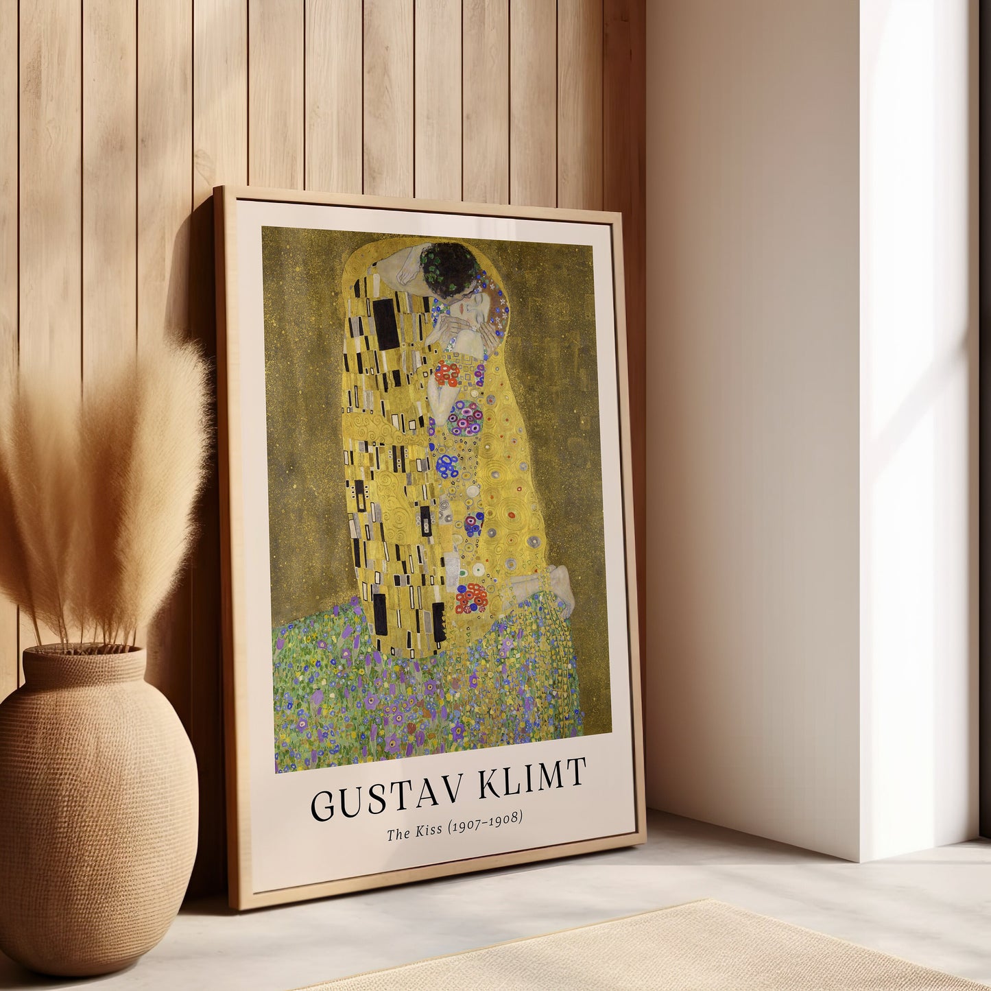 Gustav Klimt The Kiss Poster, Famous Painting Reproduction, Romantic Wall Art, Art Nouveau Decor, Symbolist Art Print, Gustav Klimt Artwork,