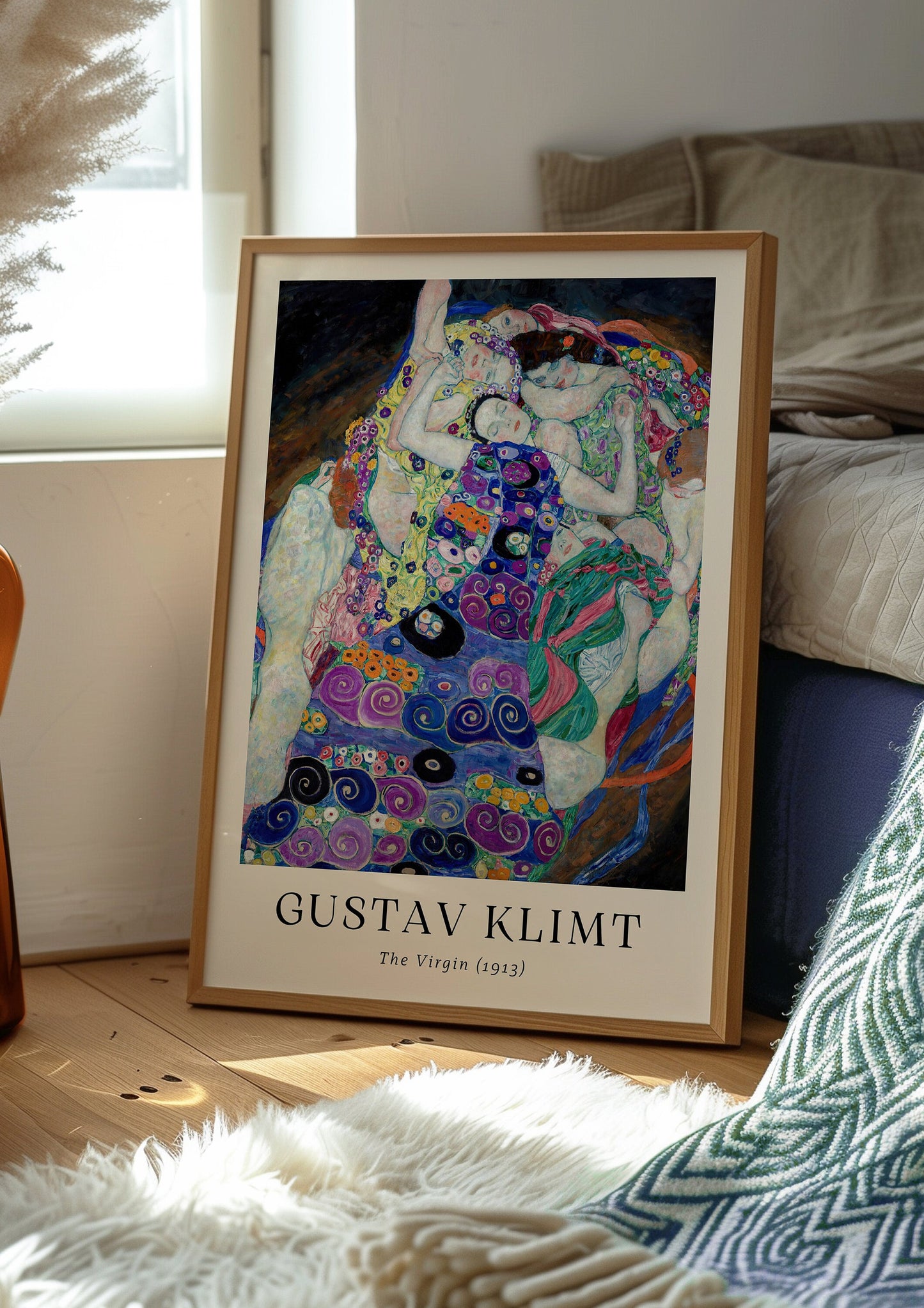 Gustav Klimt The Virgin Poster, Famous Symbolist Artwork, Art Nouveau Masterpiece, Colorful Expressionist Print, Klimt Reproduction