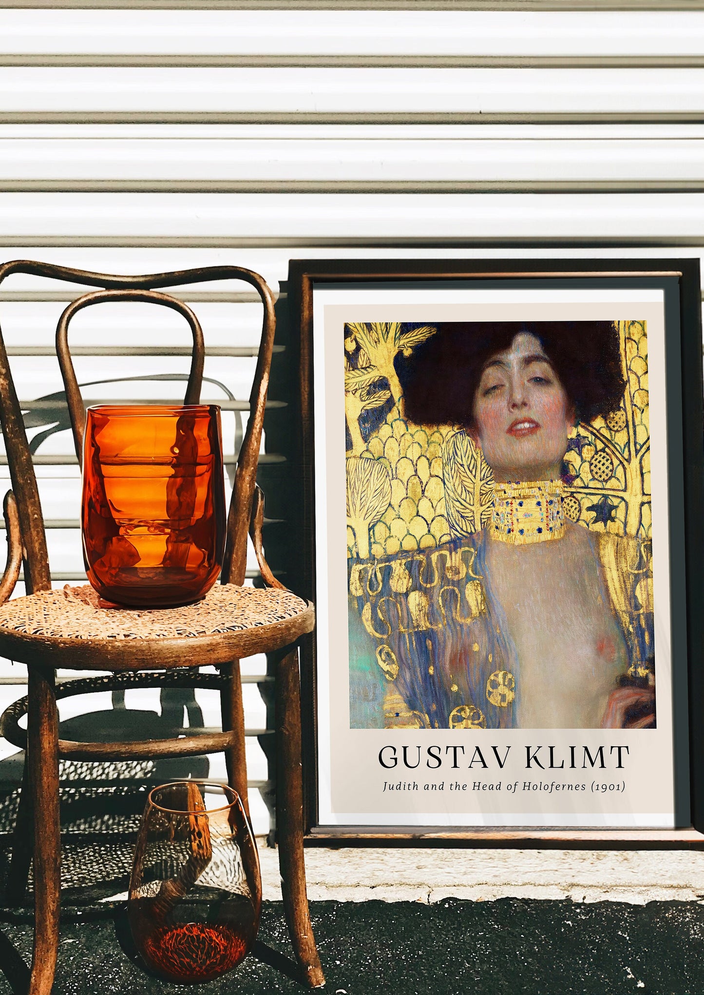 Gustav Klimt Judith and the Head of Holofernes Poster, Symbolist Art, Famous Klimt Reproduction, Gold-Accented Wall Art, Iconic Vienna Art