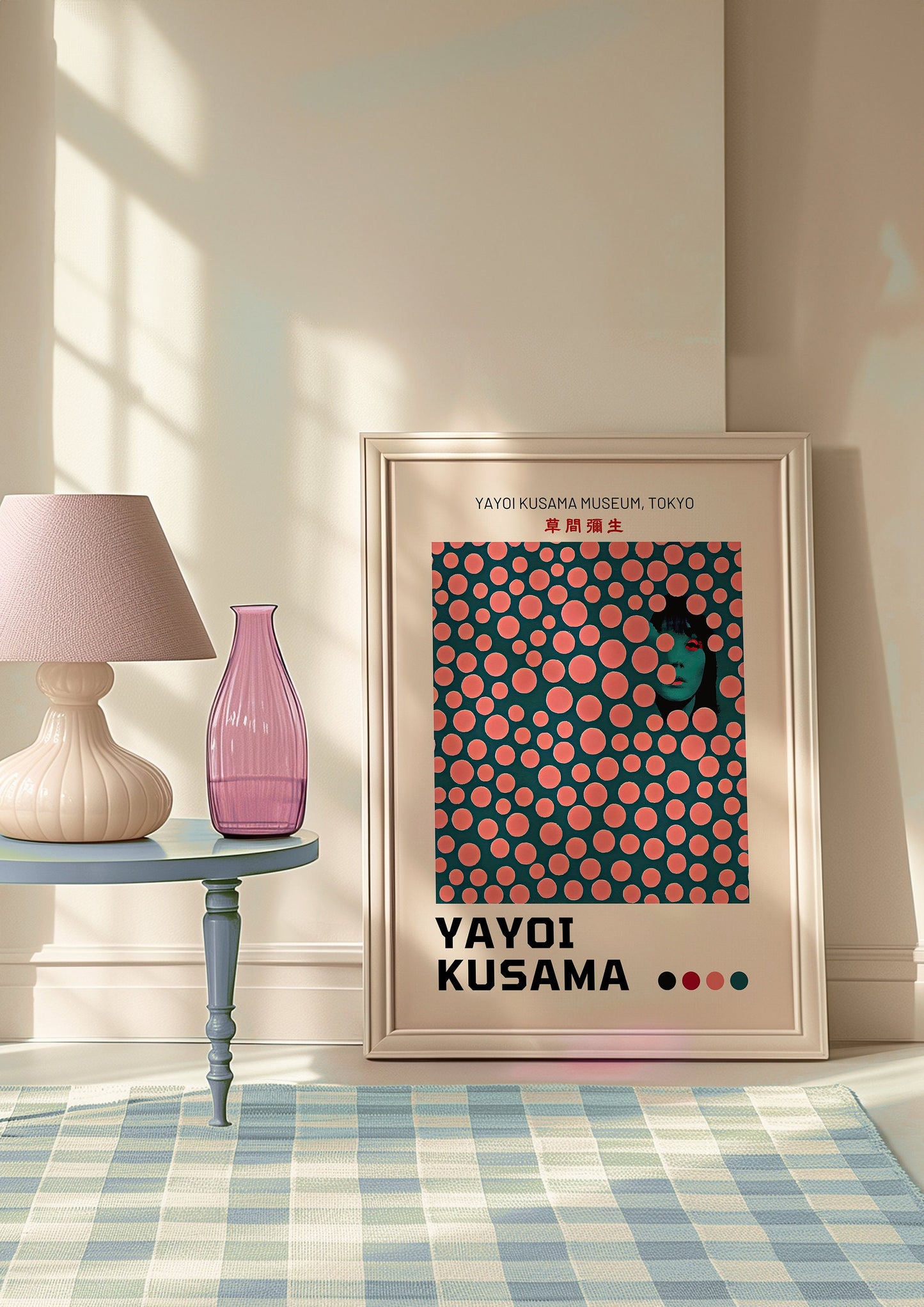 Yayoi Kusama Dots Poster, Japanese Pop Art Print, Modern Art Wall Decor, Kusama Tokyo Museum Exhibition Print, Infinity Room Art