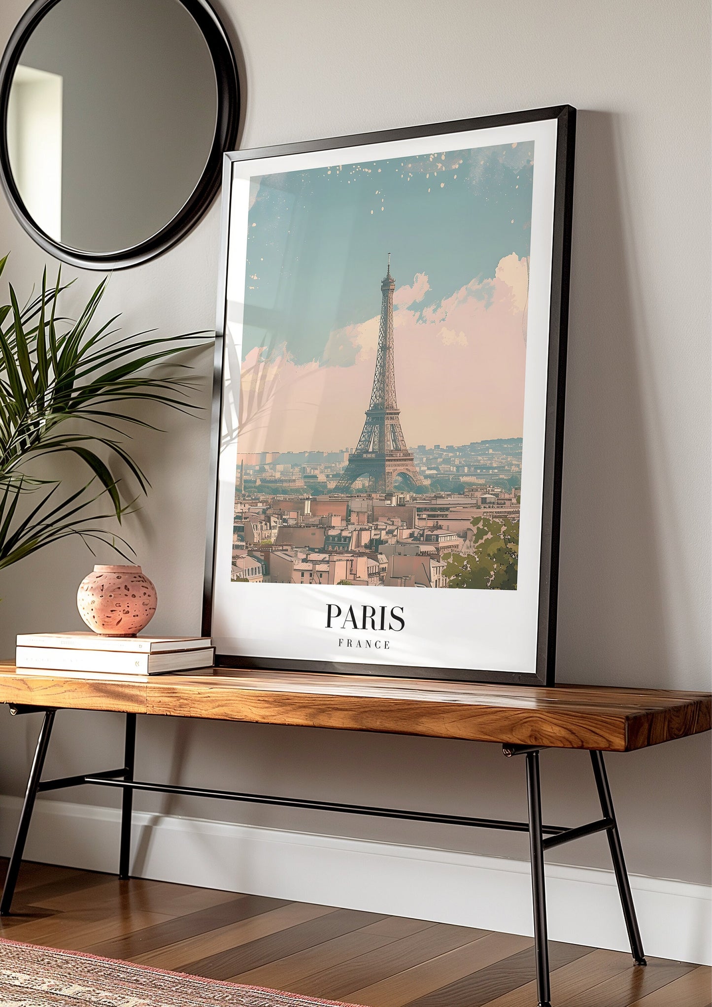 Paris France Poster, Eiffel Tower Wall Art, Paris Cityscape Print, French Travel Poster, Paris Photography, Romantic Paris Decor, Paris Art