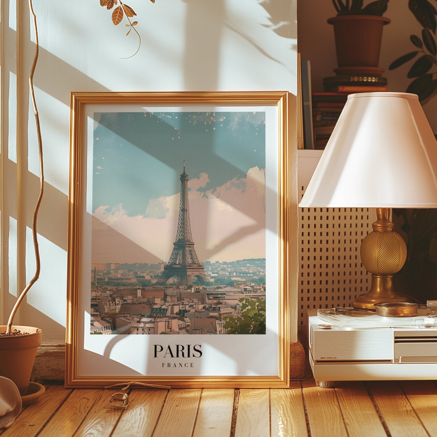 Paris France Poster, Eiffel Tower Wall Art, Paris Cityscape Print, French Travel Poster, Paris Photography, Romantic Paris Decor, Paris Art