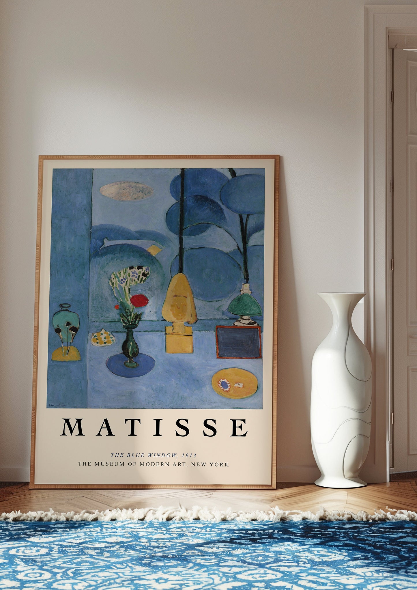 Henri Matisse The Blue Window Poster, Museum of Modern Art, Iconic Art Print, Modernist Wall Decor, Famous Artwork, Blue Poster Decor