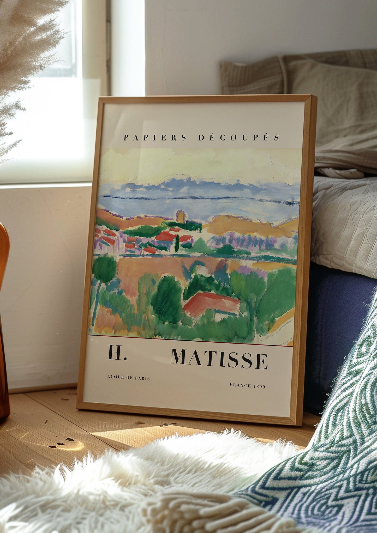 Henri Matisse Papiers Découpés Poster, French Art Print, Scenic Wall Art, Abstract Landscape, Ecole de Paris, Modern Wall Decor, Color Art