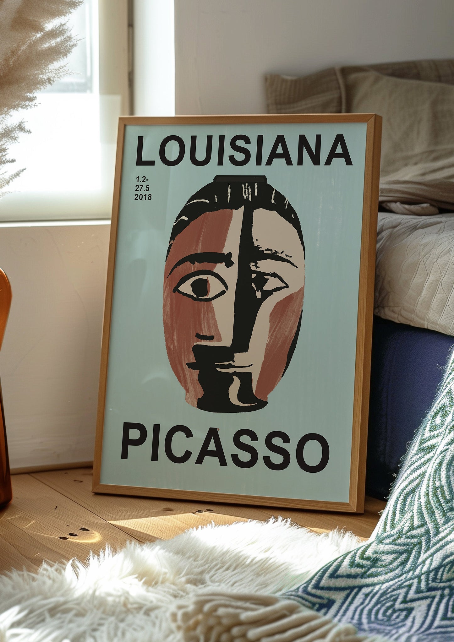 Louisiana Picasso Poster, Abstract Portrait Art, Modern Picasso Exhibition Print, Picasso Art Print 2018, Louisiana Museum Poster, Picasso