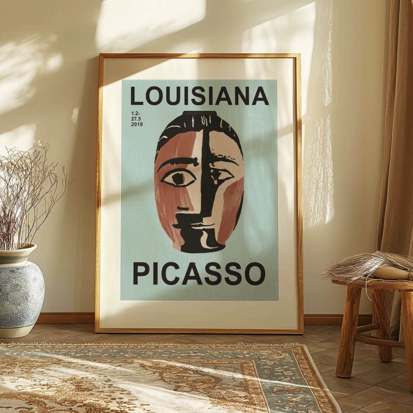 Louisiana Picasso Poster, Abstract Portrait Art, Modern Picasso Exhibition Print, Picasso Art Print 2018, Louisiana Museum Poster, Picasso