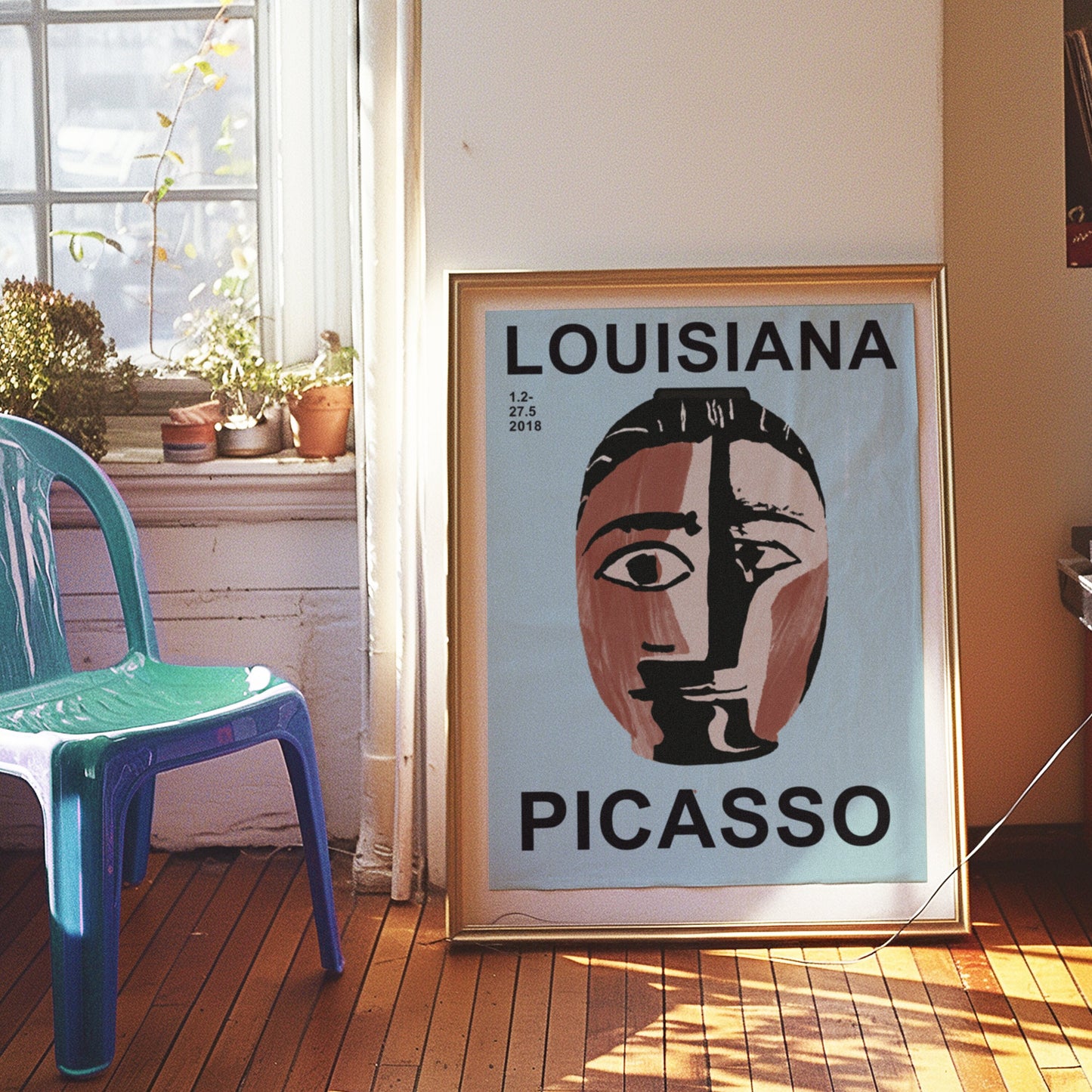 Louisiana Picasso Poster, Abstract Portrait Art, Modern Picasso Exhibition Print, Picasso Art Print 2018, Louisiana Museum Poster, Picasso