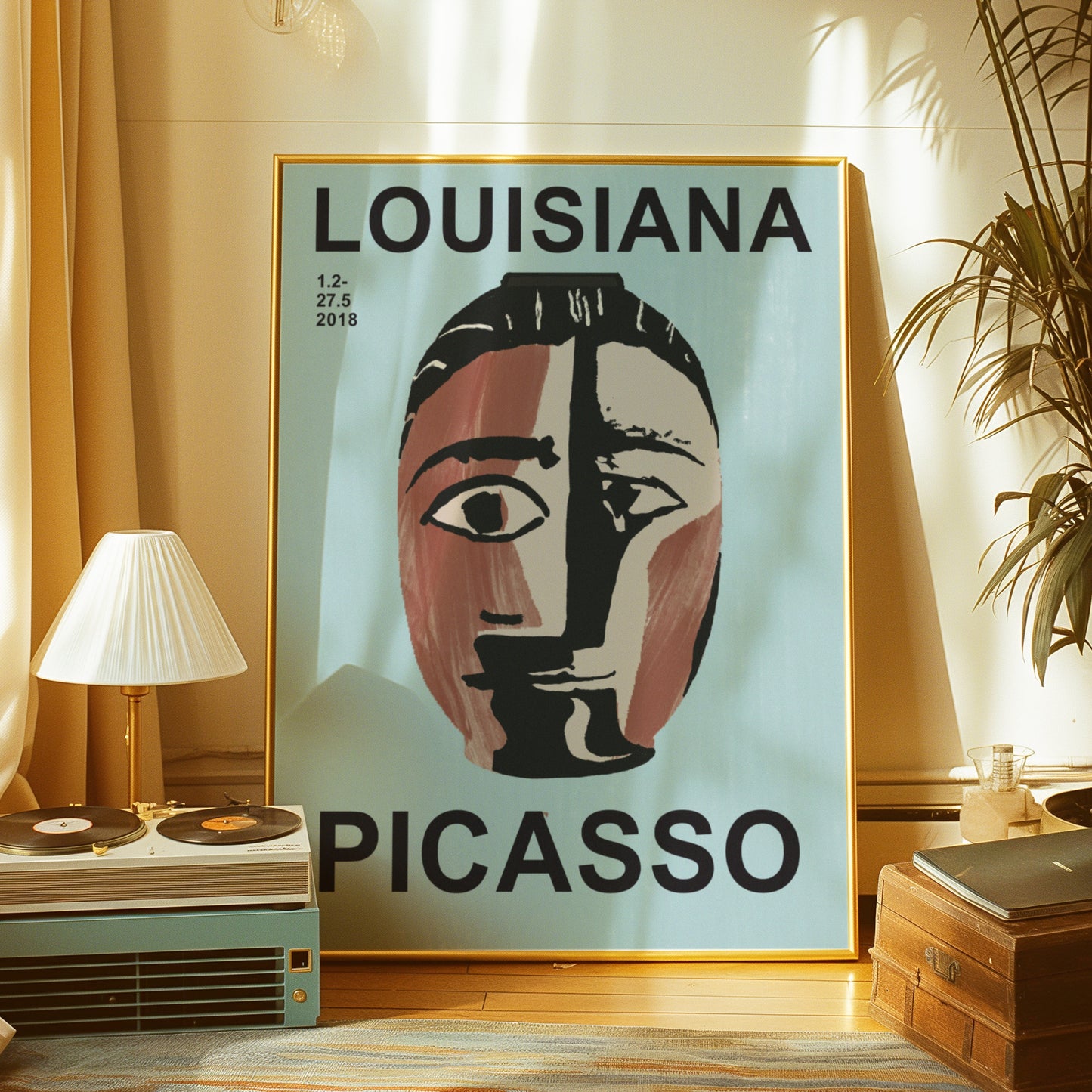 Louisiana Picasso Poster, Abstract Portrait Art, Modern Picasso Exhibition Print, Picasso Art Print 2018, Louisiana Museum Poster, Picasso