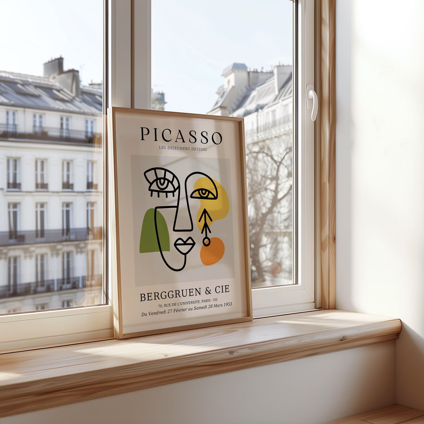 Picasso Animal Line Art Set, Abstract Faces & Minimalist Prints, Musée D’Orsay, Berggruen And Cie Posters, Set of Three, Modern Wall Art