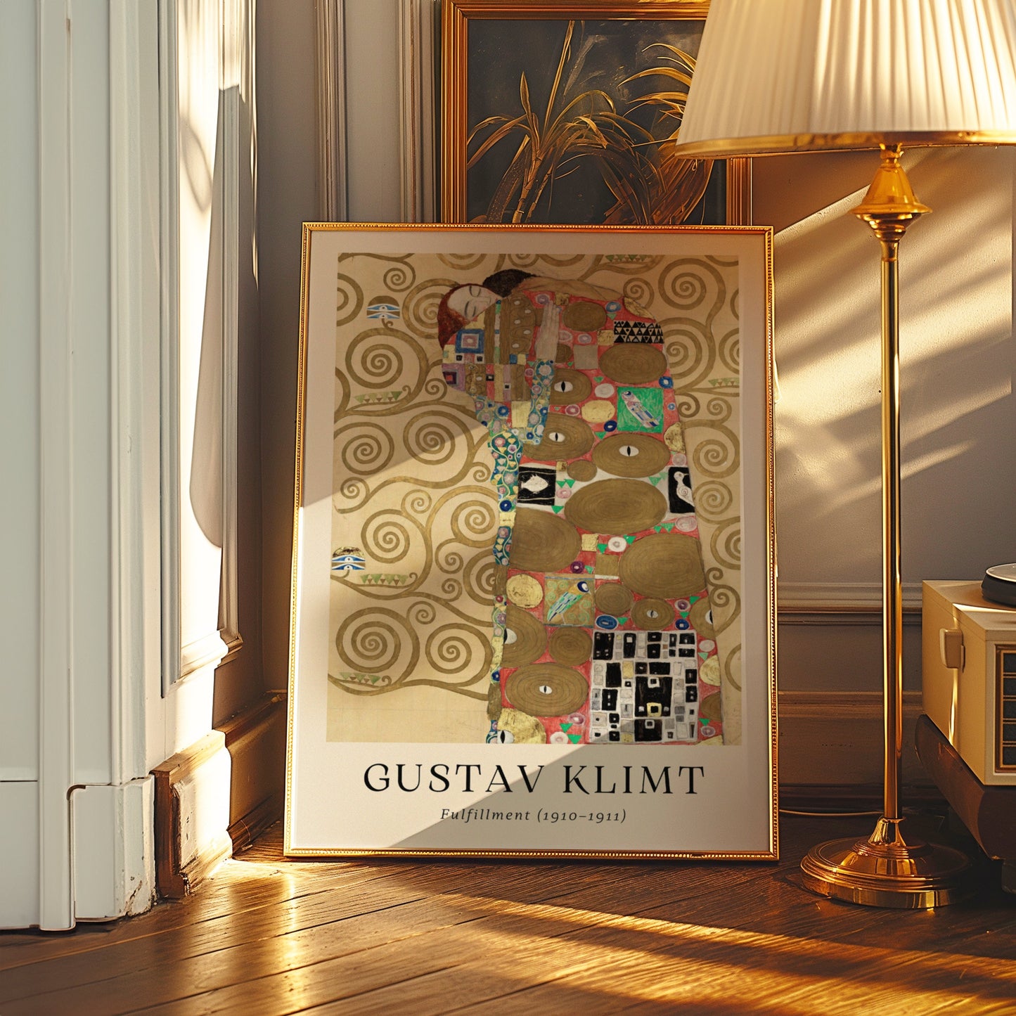 Gustav Klimt Fulfillment Poster, Art Nouveau Wall Art, The Tree of Life Print, Gustav Klimt Prints, Art Reproduction, Set of Three Poster