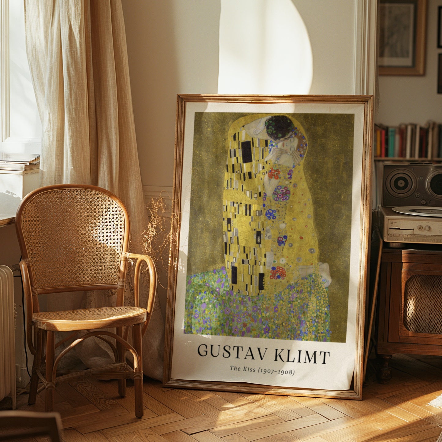 Gustav Klimt The Kiss Poster, Famous Painting Reproduction, Romantic Wall Art, Art Nouveau Decor, Symbolist Art Print, Gustav Klimt Artwork,