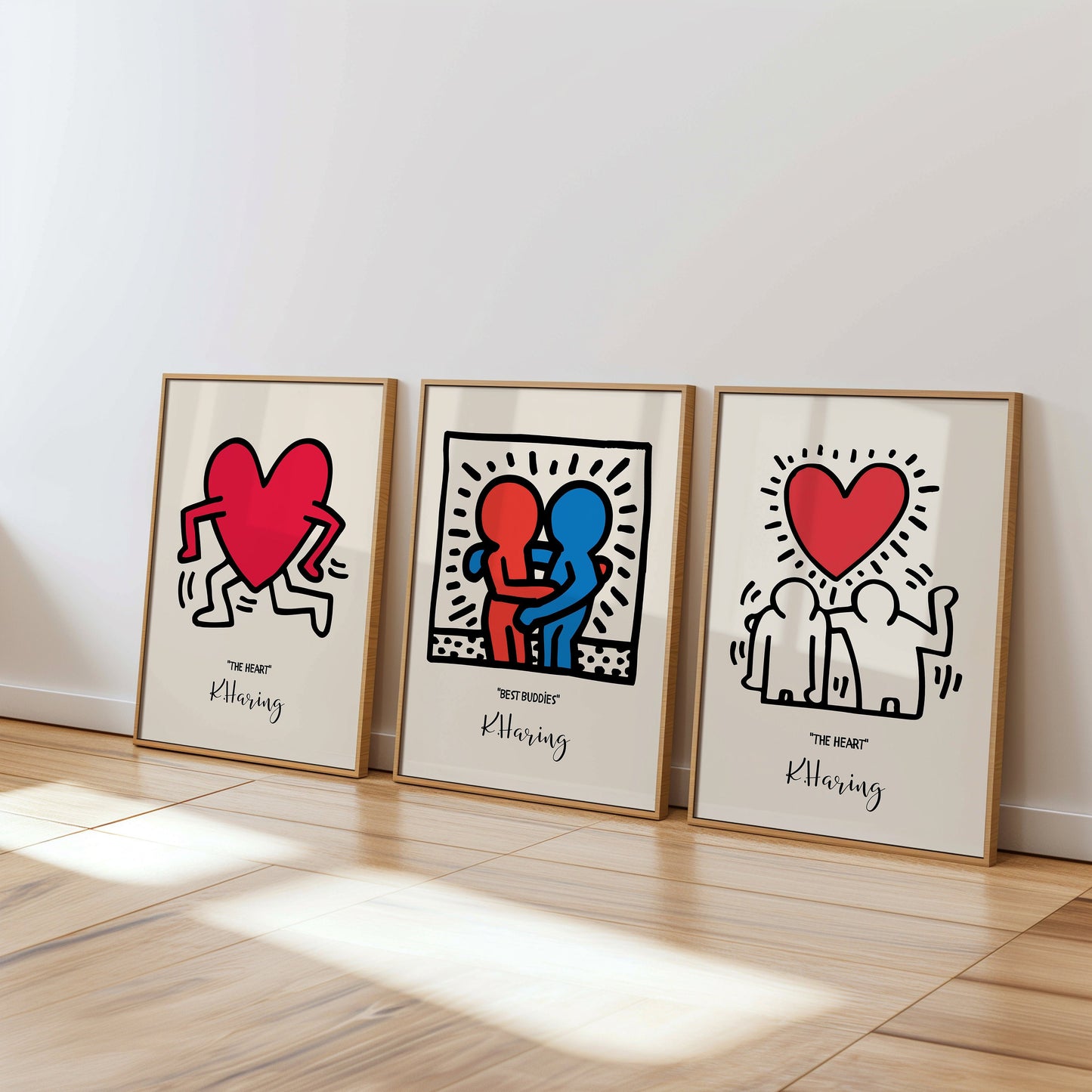 Keith Haring Poster Set, Untitled Earth Day, Flower, Crack Down, Iconic 80s Pop Art Prints, Colorful Haring Art Posters, Bold Wall Art Set